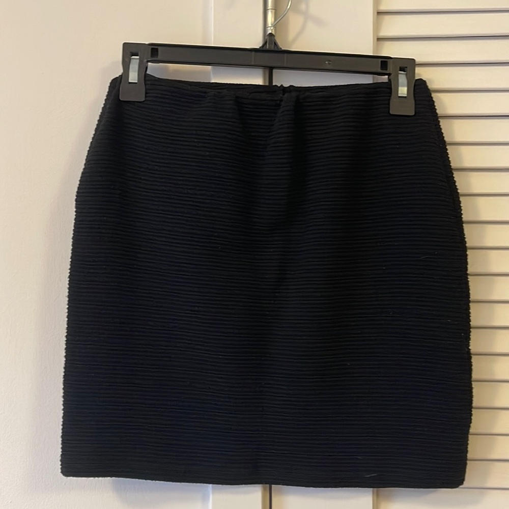 Black tight mini skirt